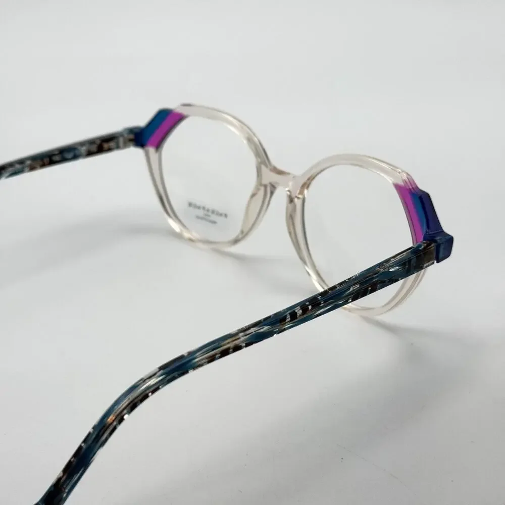 Face a Face Eyeglass Frames MOVES 2 3006 Pink Blush Crystal Frame 52-17-142 NEW